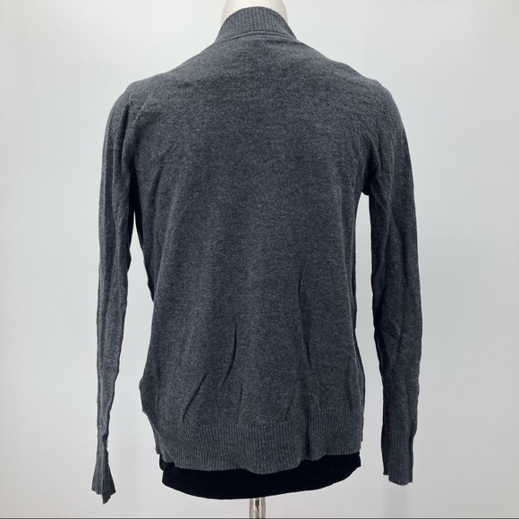 ❤️‍🔥 (5/20) NWT Worthington Dark Gray Cardigan Size Petite Small - Picture 4 of 7